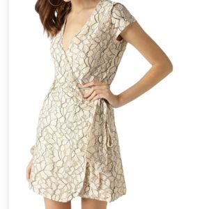MANGO LACE WRAP DRESS SZ SMALL NWT